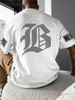 Men's Summer Casual Fashion Cotton T-Shirt Short Sleeve Simple Outdoor Top for European And Middle Eastern Markets_ecoleips.com