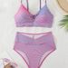 Women's Clothing New Striped Tight Fitting Sling Backless Sexy Split Swimsuit Female Bikini Set_ecoleips.com