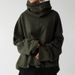 Women's Clothing Autumn and Winter Women's New Loose Casual Long Sleeve High Collar Pullover Solid Color Pocket Jacket Sweatshirt_ecoleips.com