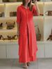 2024 Women's Urban Elegant Cotton Linen Slim Waist Long Shirt Wide Leg Pants Suit Independent Station Summer Autumn Fashion Set_ecoleips.com
