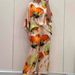 Summer/Autumn 2024 Women's Urban Elegance Off-The-Shoulder Batwing Sleeve Trouser Suit Loose Printed Casual Fashion mid Waist_ecoleips.com