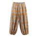 Cross-border Foreign Trade European American Style 2025 Autumn And Winter New Commuter Plaid Puffy Casual Pants 5289246_ecoleips.com