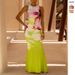 Women's High-End Floral Print Dress Round Neck Sleeveless Slim Fit Fishtail Long_ecoleips.com