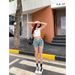 Women's Clothing Checkerboard Shorts Women Summer New Casual Sports Pants Thin High Waist Slim Hot Pants_ecoleips.com