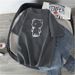 Dongdaemun Women's Loose T-Shirt Summer Short Sleeve Cartoon Print round Neck Student Top Trendy Casual Wear_ecoleips.com