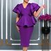 Women's Clothing Women's Fashion Elegant Ruffle Slim Dress Ladies Dress_ecoleips.com