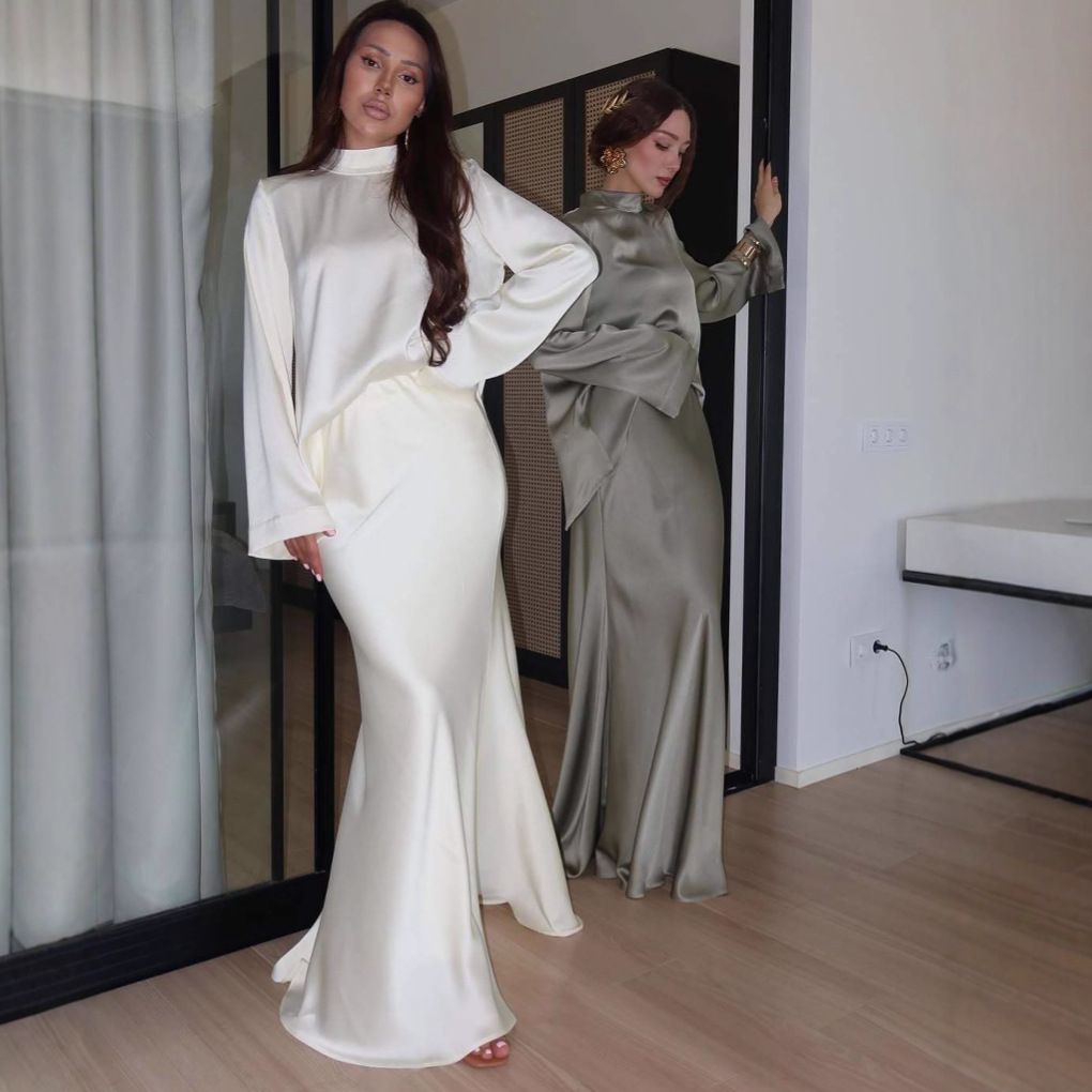 Summer New Style Women's High-Waisted Bodycon Dress European And American Cross Border Fashionable Casual Elegant Sexy Long Dress_ecoleips.com