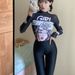 Aria Basics Women's Two-piece Zippered Swimsuit Sleeves And Long Pants, Sexy Surfing Summer Diving Suit With Beach Pattern,_ecoleips.com