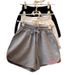 Women's High-Waisted Wide-Leg Pants Style Summer Casual Loose Fit Sports Shorts Outerwear For Students_ecoleips.com