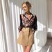 European American Cross-border Clothing 2025 Autumn And Winter New Elegant Printed V-neck Long-sleeve_ecoleips.com