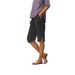 2025 New Women's Casual Loose Pocket Cotton Linen Elastic Waist Five-Point Shorts_ecoleips.com