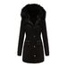 girl 2021 Autumn Winter New Parka Women's Fleece Jacket With Fur Collar Hooded Warm Coat European Size Loose Cotton Clothing_ecoleips.com