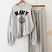Women's Clothing Sports Casual Student Suit Loose Sweater Sweatpants Two Piece Suit Cotton Pant Sets_ecoleips.com