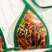 Women's Clothing Double Layer Floral Bikini Lace-Up Swimsuit Sexy Style Fabric Bikini Set For Summer Vacation_ecoleips.com