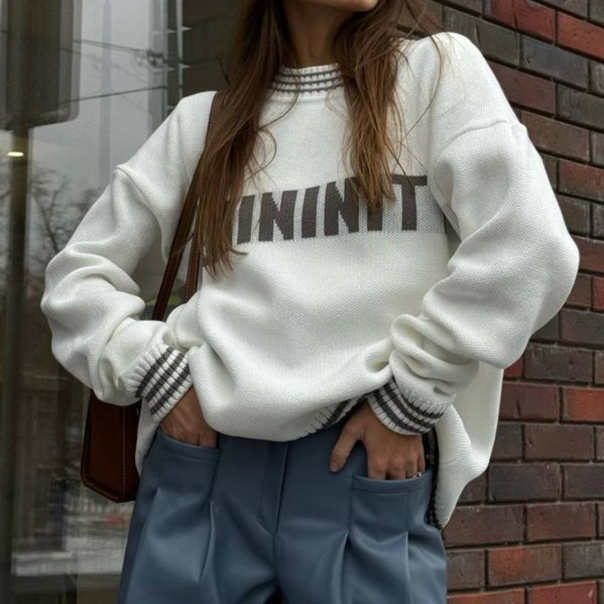 2026 New Knitted Sweater Knitted Sweater Crew Neck Top_ecoleips.com