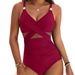 Women's Clothing Swimsuit Sexy Mesh Bathing Suit Solid Color High Elasticity, Quick Dry(Black, Wine Red, Army Green, Peacock Blue, Navy, More Colors)_ecoleips.com