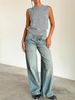 Women's Clothing Vintage Low-Rise Straight Leg Jeans For Women – Washed Denim, Classic Fit (XS-XL, Multiple Colors)_ecoleips.com