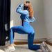 Women's Clothing Women's Ribbed High-Waisted Leggings - Sculpting Compression Pants (4 Colors, S-L)_ecoleips.com