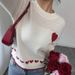 Couple Matching Sweaters Romantic Heart Embroidery Pullover Acrylic Knit Sweater Women Oversized Fit_ecoleips.com