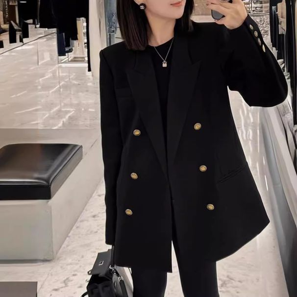 Women's Clothing Spring Plus Size British Style Suit Jacket High End Mid-Length Curvy Women's Fashion For Formal & Casual_ecoleips.com