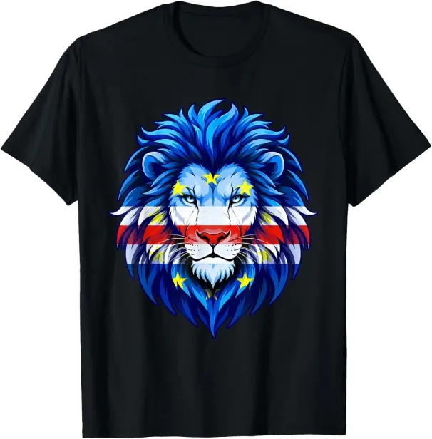 Women's T-Shirts Verde Flag Pride Cape Verdean Lion Roots Men Women Kids T-Shirt_ecoleips.com