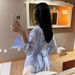 Summer Fashion Commuter Women's Blouse Tie Waist Belt Design Style Niche Style New_ecoleips.com