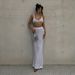 2026 New European And American Style Hot Girl Knit Fashion Women's Strapless Wrap-Breast Solid Color Bodycon Long Skirt_ecoleips.com