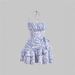 Women's Clothing Women's Floral Print Ruffled Halter Neck Dress Sexy Waist Cinching Skirt Style Fashion For Formal & Casual_ecoleips.com