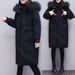 Plus Size Winter Coat – Thickened Long Puffer Jacket With Faux Fur Collar, Oversized Fit, Lightweight & Warm, Extended Sleeves (Up To 230 Lbs)_ecoleips.com