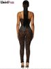 Weird Puss Leopard Print Sexy Skinny Women Jumpsuit Sleeveless Backless Fit Workout Activewear Party Nightclub Stretch Outfits_ecoleips.com