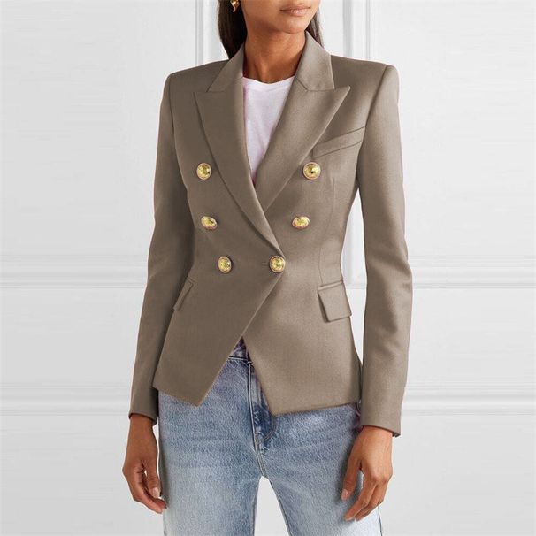 Women's Fashion Casual Suit Short Jacket Solid Color Spring Autumn Hot New Clothing_ecoleips.com