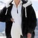 Women's Warm Winter And Autumn Fleece Zipper Hooded Jacket Wholesale_ecoleips.com
