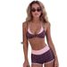 Sexy Women's Bikini Swimsuit European American Style Faux Two-Piece Polka Dot Print Conservative Fashion for Ladies_ecoleips.com