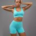 Women's Clothing Yoga Clothing Set Yoga Sports Bra Women's Fitness Clothing Vest Running Sports Yoga Shorts Set_ecoleips.com