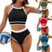 minimalist solid color high cut bikini minimalism swimsuit sk two piece bathing suit _ecoleips.com