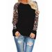 Aria Basics Aria Basics AliExprs European American New Plus-size Women's Loose-fitting T-shirt With Leopard Print And Stretchy Long_ecoleips.com