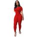 plus Size Sports Two Piece Set for Women 2023 Ribbed High Elastic Solid Color Cross Border Hot Selling Amazon Regular Thickness_ecoleips.com