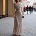 Women's Clothing Slim Fit Elegant Draped Neck Ruffled Long Dress Fashion For Women For Formal & Casual For Women_ecoleips.com