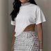 2025 New Women's Fashion Casual Set With Emed Short Sleeve Top And Skirt_ecoleips.com