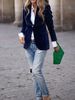 K New Product: Elegant And Slim Fit Suit Jacket With Gold Velvet Temperament_ecoleips.com