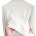 Women's Fleece-Lined Knit Sweater Semi-Turtleneck Winter Warm Thickened Thermal Underwear Soft Comfortable Long Sleeve Tops_ecoleips.com