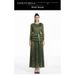 Women's Clothing Floral Pleated Two Piece Set Casual Fashion V Neck Long Sleeved Top Elegant Skirt Women's Clothing_ecoleips.com