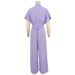 Women's Fashion Loose Suit Solid Color Lapel V-Neck Batwing Top Wide Leg Pants Spring/Autumn Wear_ecoleips.com