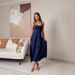 New European And American Style Spaghetti Strap Dress, Cross-border 2025 Summer Fashion Sexy Backless Sleeveless_ecoleips.com