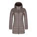 Women's Lightweight Down Jacket With Hood, Slim Fit Long Coat, Plus Size Winter Warm Puffer Coat For Travel & Commute_ecoleips.com