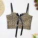 Women's Clothing Leopard Print Tube Top With Breathable Mesh Slim Fit Herringbone Camisole For Women With Thin Bowknot Bra_ecoleips.com