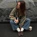 Unisex Fleece Jacquard Pullover High Neck Half-Zip Sweatshirt Winter Warm Floral Print Loose Fit Smart Half-Zip_ecoleips.com
