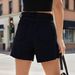 Aria Basics Aria Basics Women's Fashion Simple Versatile Frayed Design Denim Shorts 24 Cross-Border Hot Item Xiyin European And American_ecoleips.com