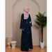 Muslim Dress Women Elegant Middle Eastern Kaftan Dress – Floral Embroidery With Bell Sleeves (S-2xl, Cotton-Blend & Breathable)_ecoleips.com