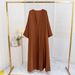 New Muslim Sleeve Long Dress Women's Cardigan Abaya Durable Robe For Women_ecoleips.com
